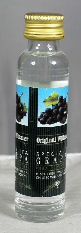 Mini liquor bottle - Willisauer - Grappa