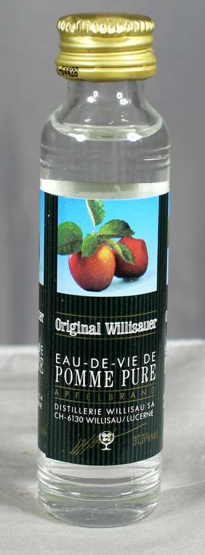 Mini liquor bottle - Willisauer - Pomme pure