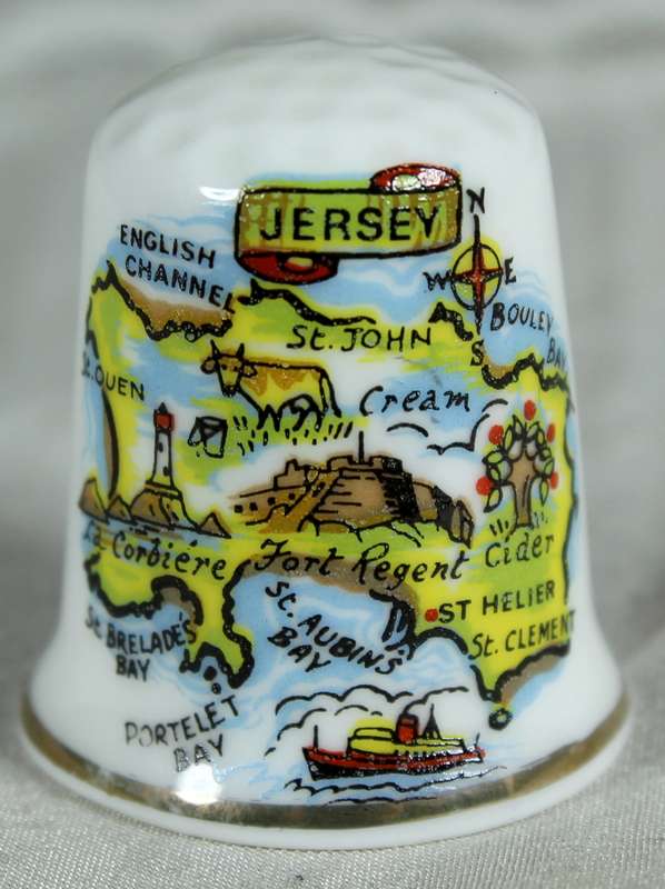 Bone China thimble - Jersey