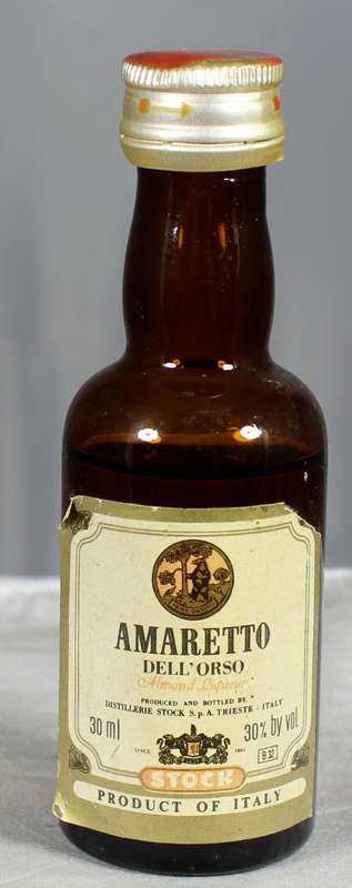 Mini liquor bottle - Stock - Amaretto