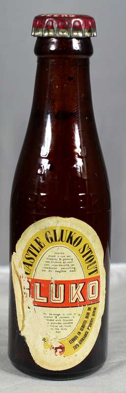 Mini liquor bottle - Castle Gluko stout