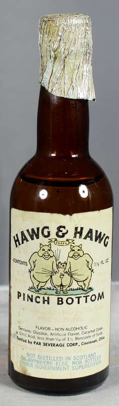 Mini liquor bottle - Hawg  & Hawg - Pinch Bottom - Non-alcoholic