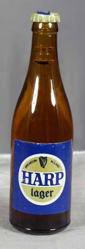 Mini liquor bottle - Harp Lager