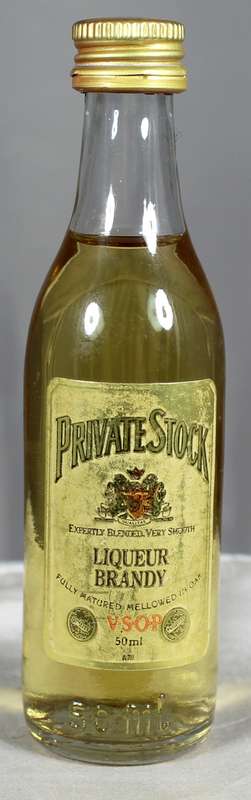 Mini liquor bottle - VSOP - Private Stock liqueur - Brandy