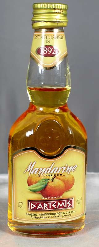 Mini liquor bottle - D'Artemis Mandarine