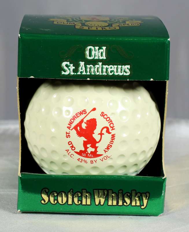 Mini liquor bottle - St Andrews - Golf ball whisky