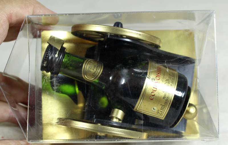 Mini liquor bottles - Courvoisier - Cognac on canon