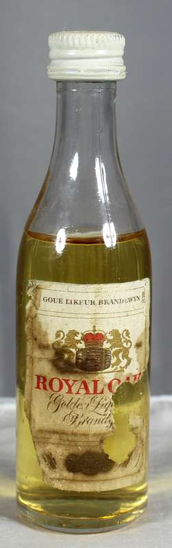Mini liquor bottles - Royal Oak brandy