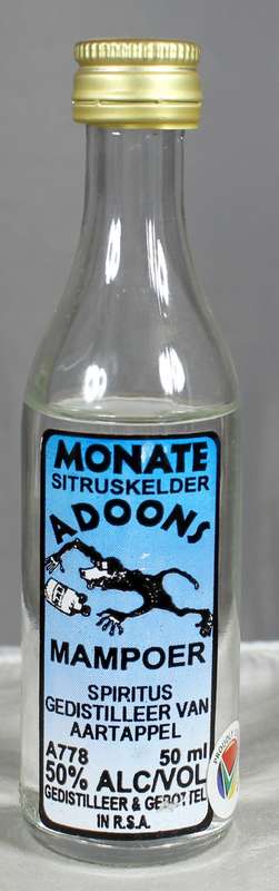 Mini liquor bottles - Monate Adoons mampoer