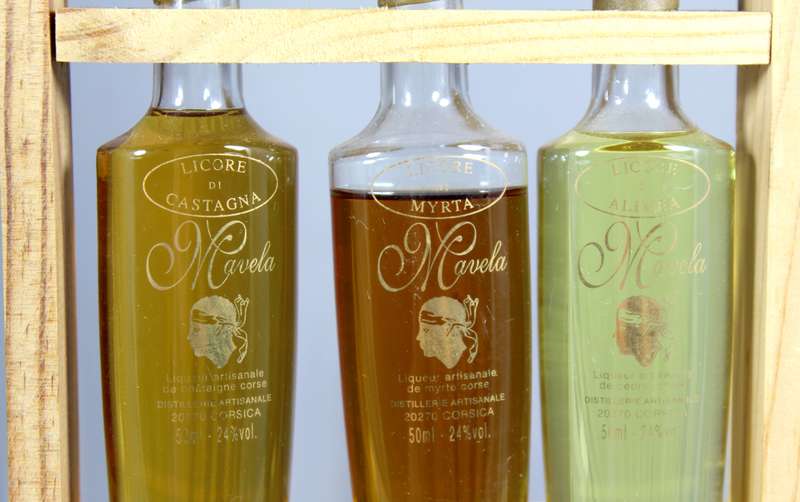 Mini liquor bottles - Domaine Mavela - Trio set