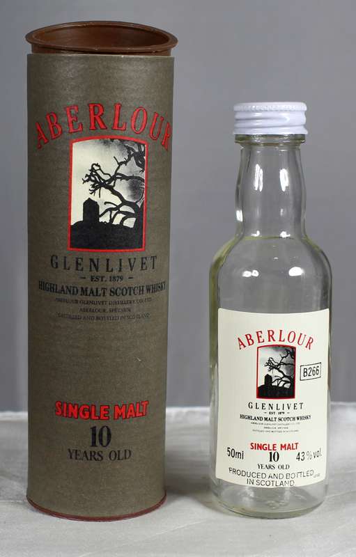 Mini liquor bottles - Aberlour Glenlivet - Single malt whisky
