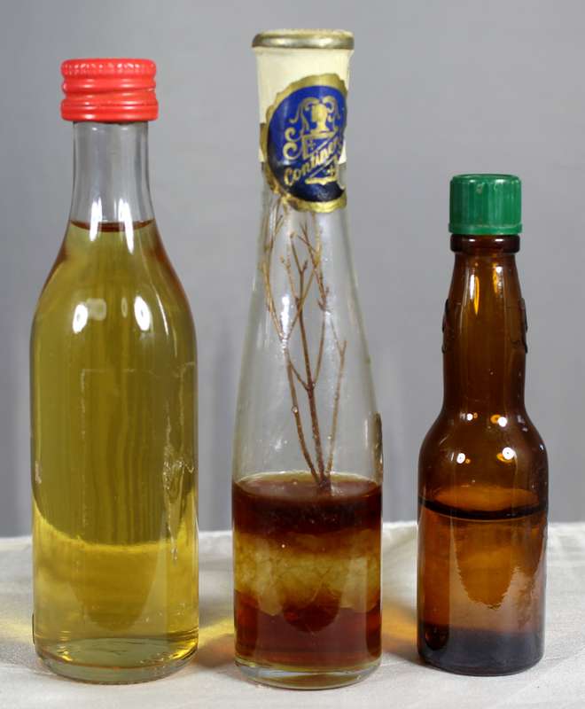 Mini liquor bottles - Trio of liquor bottles