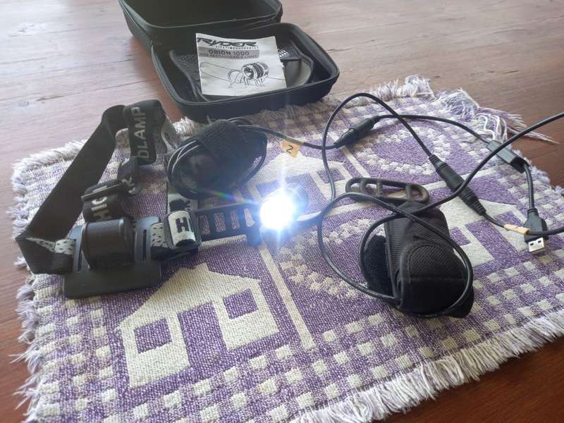 Ryder Orion 1000 lumens bike light with spare battery