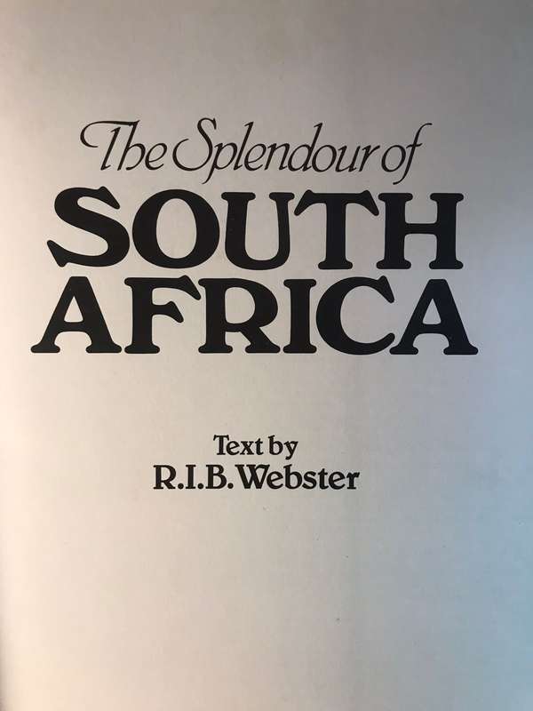 The Splendour of South Africa - RIB Webster
