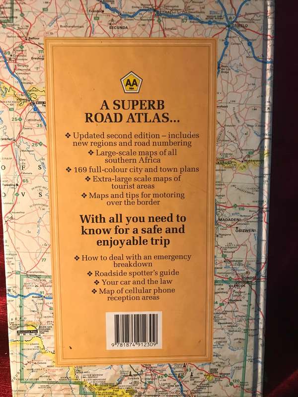 The New Southern African Book of the Road: Map and Road Info Book for SA - AA