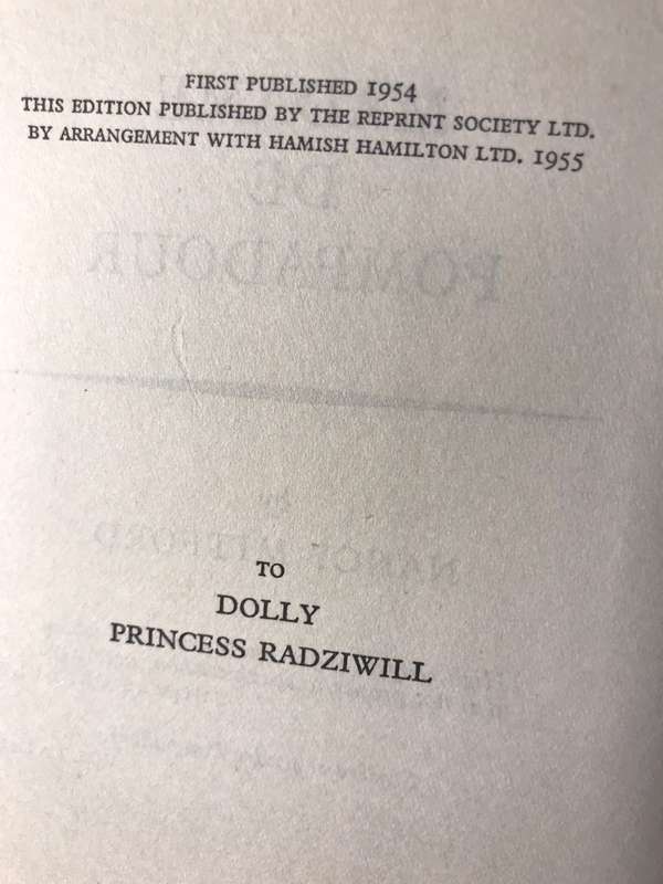 Madame de Pompadour - Nancy Mitford (1955 Hardcover)