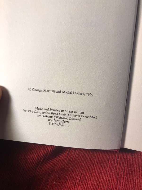 The Man Who Saved London: The Story of Michel Hollard - George Martelli (1960 1st Edition Hardcover)
