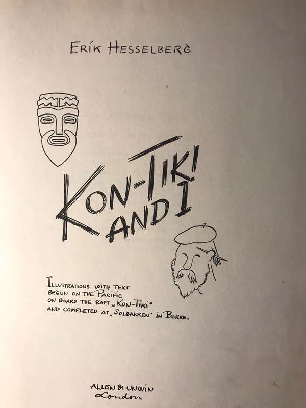 Kon-Tiki and I - Erik Hesselberg (1950 1st Edition RARE)