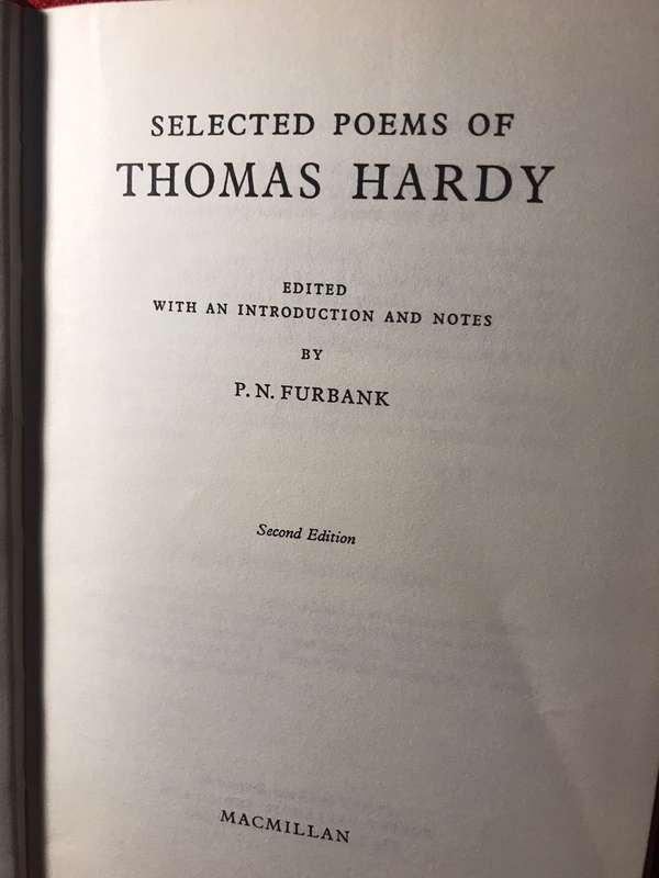 Selected Poems of Thomas Hardy