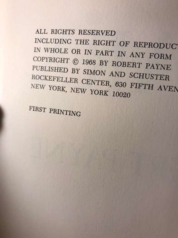 Marx: A Biography - Robert Payne (1968 1st Edition Hardcover)