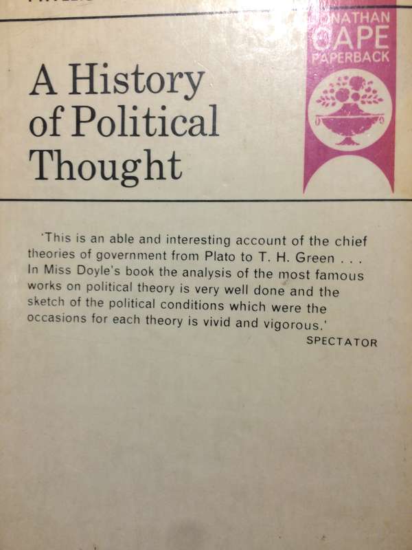 A History of Political Thought - Phyllis Doyle (1966)