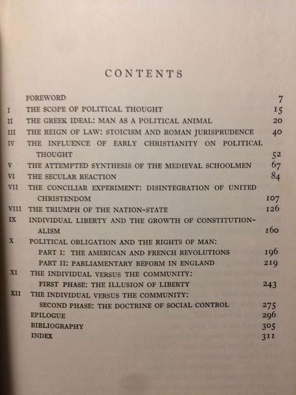 A History of Political Thought - Phyllis Doyle (1966)