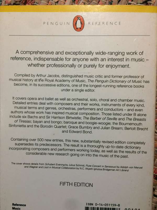 The Penguin Dictionary of Music - Arthur Jacobs