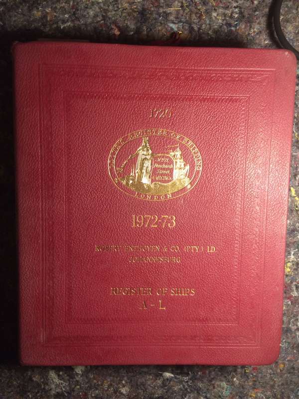 Lloyd's Register of Shipping 1972-73: Register of Ships - 2 Vols (A-L & M-Z) RARE & LEATHER BOUND