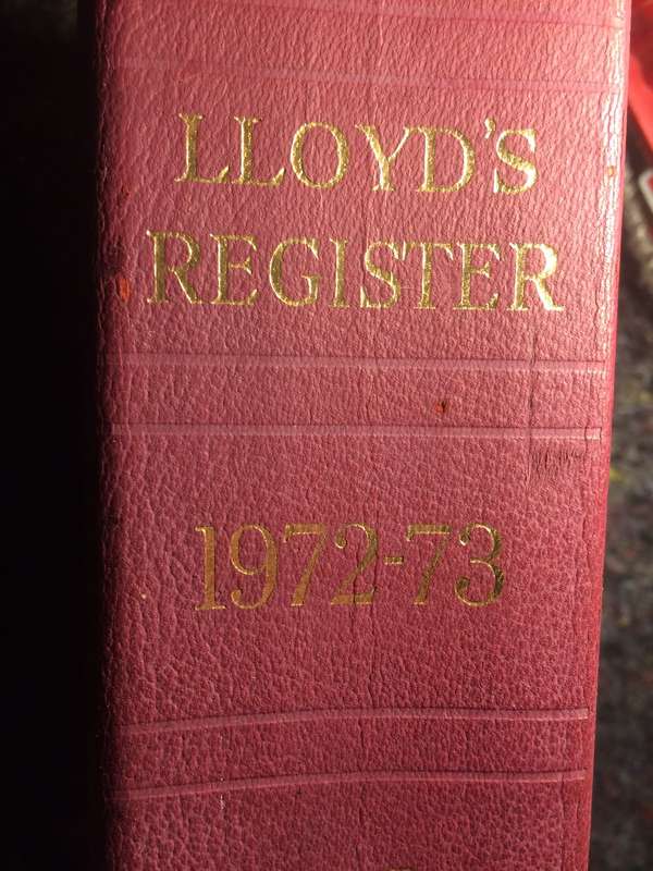 Lloyd's Register of Shipping 1972-73: Register of Ships - 2 Vols (A-L & M-Z) RARE & LEATHER BOUND