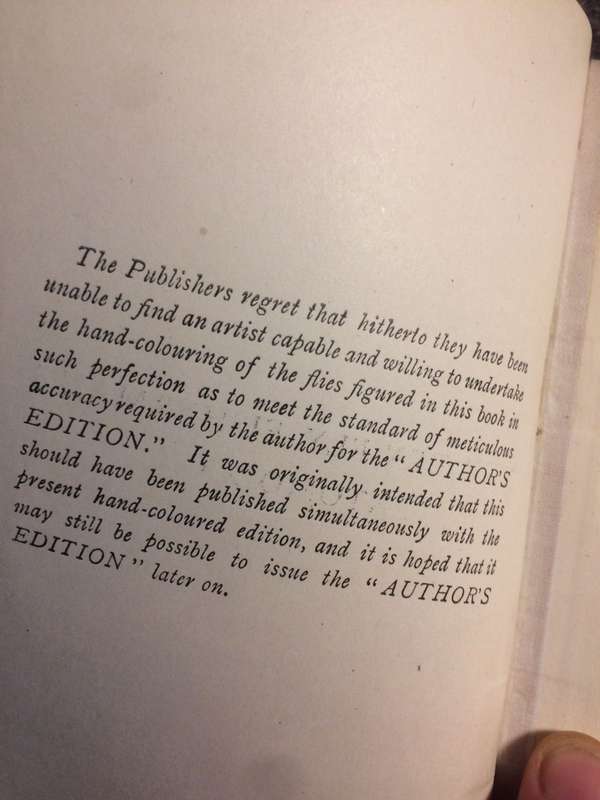 THE DRY-FLY FISHERMAN'S ENTOMOLOGY - Martin E. Mosely (1921 1st Edition Hardcover RARE)