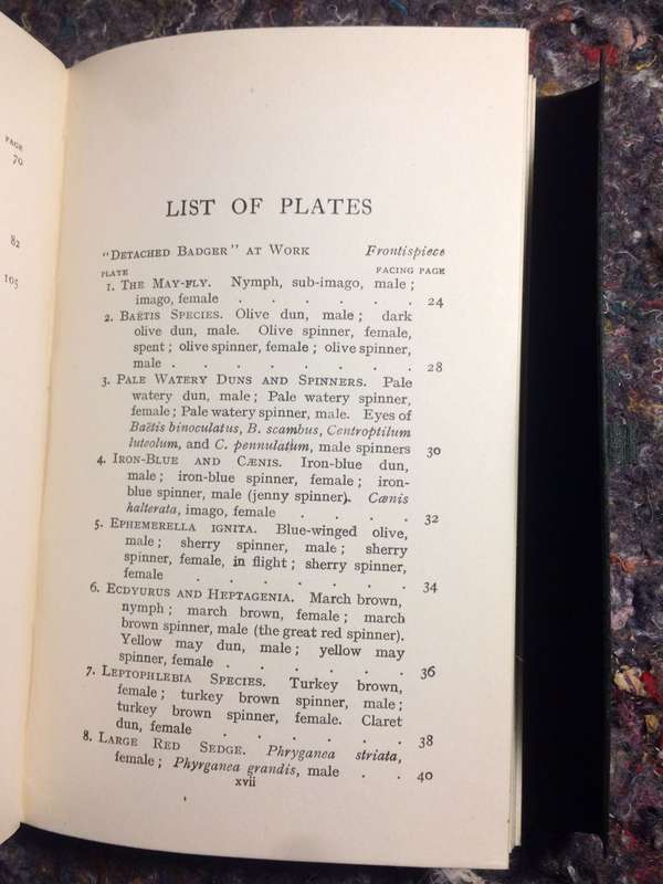 THE DRY-FLY FISHERMAN'S ENTOMOLOGY - Martin E. Mosely (1921 1st Edition Hardcover RARE)