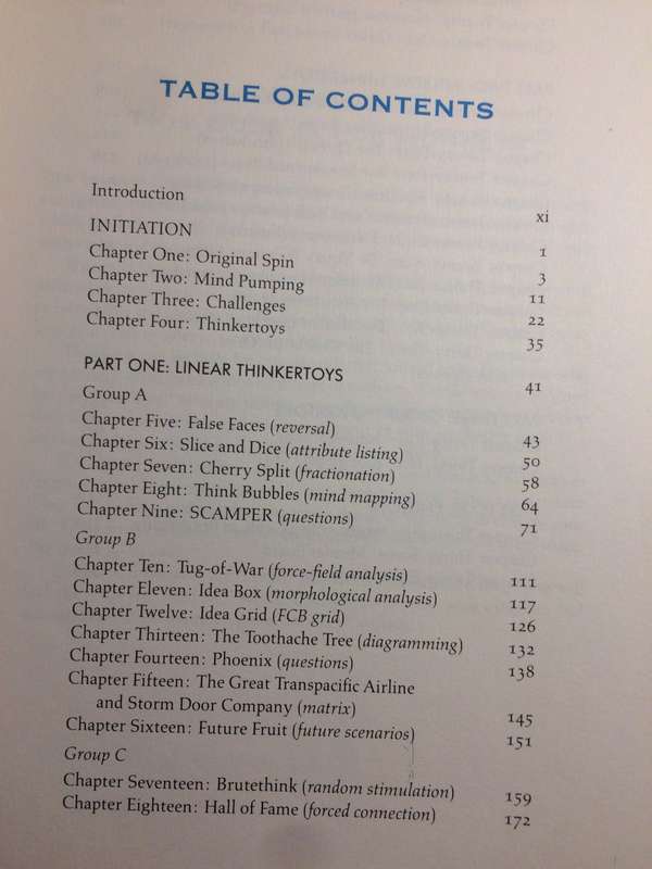 Thinkertoys: A Handbook of Business Creativity - Michael Michalko (1991 1st Edition)