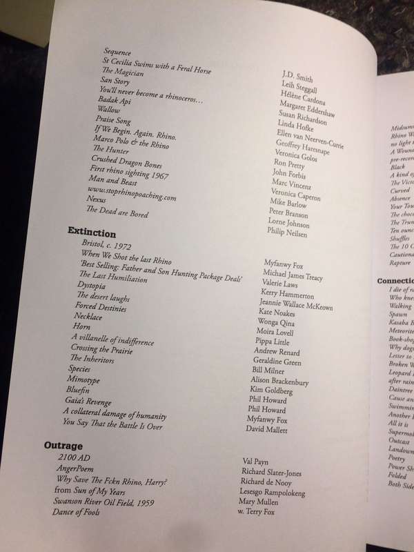 For Rhino in a Shrinking World: An International Anthology (2013 1st Edition)