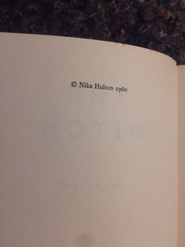 The Witch - Nika Hulton (1960 1st Edition Hardcover)