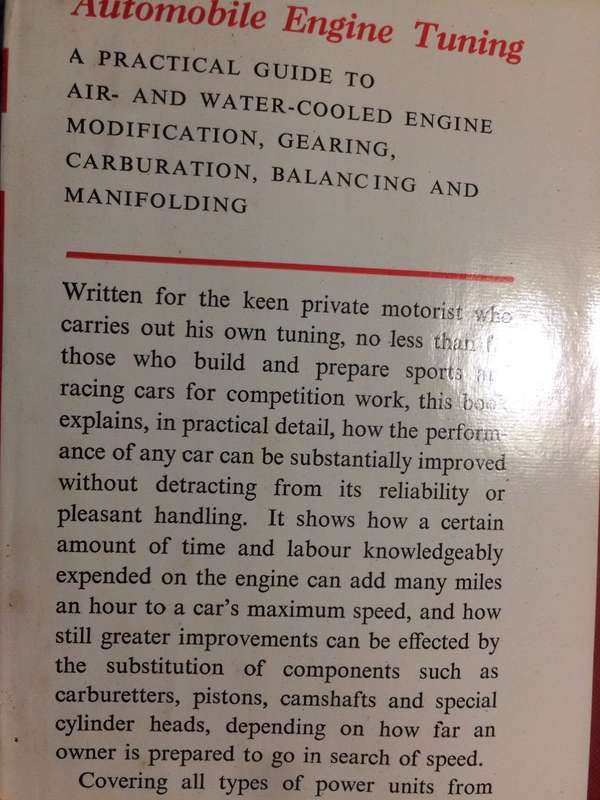 AUTOMOBILE ENGINE TUNING: High Performance and How to Obtain It - PE IRVING
