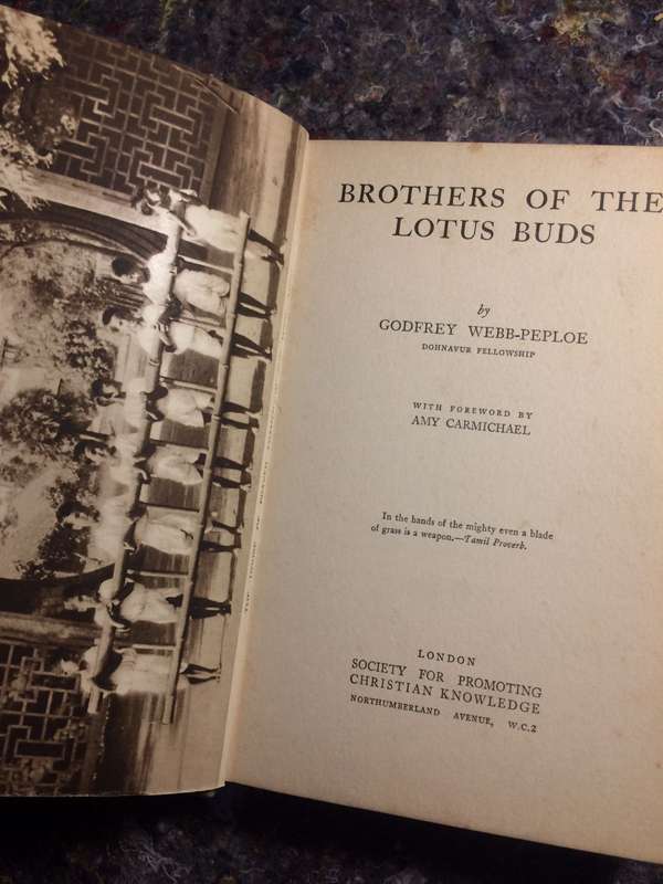Brothers of the Lotus Buds - Godfrey Webb-Peploe (1931 1st Edition Hardcover)