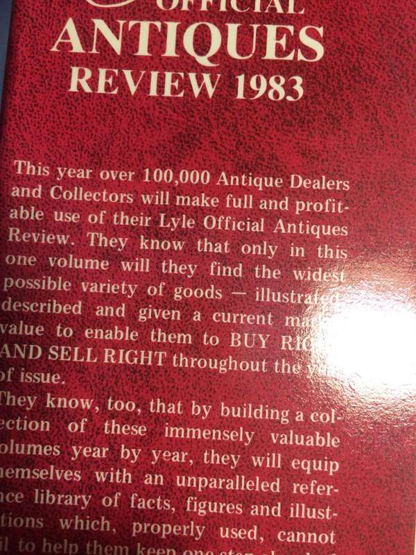 The Lyle Official Antiques Review 1983 - Identification & Price Guide