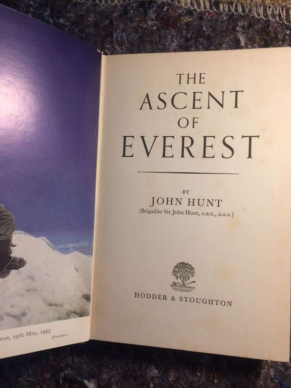 The Ascent of Everest - John Hunt (1954 Hardcover)