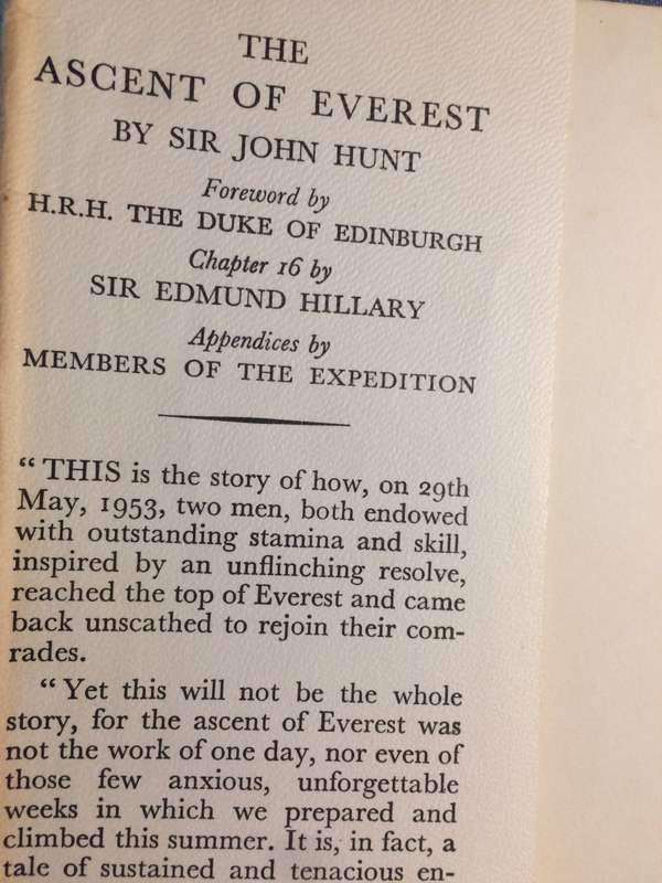 The Ascent of Everest - John Hunt (1954 Hardcover)