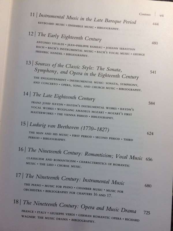A History of Western Music: Fourth Edition - Donald J Grout & Claude V Palisca (HARDCOVER)