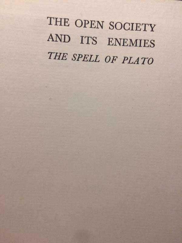 The Open Society and Its Enemies: Volumes I & II - Karl Popper (1957 2x Hardcover Set RARE)