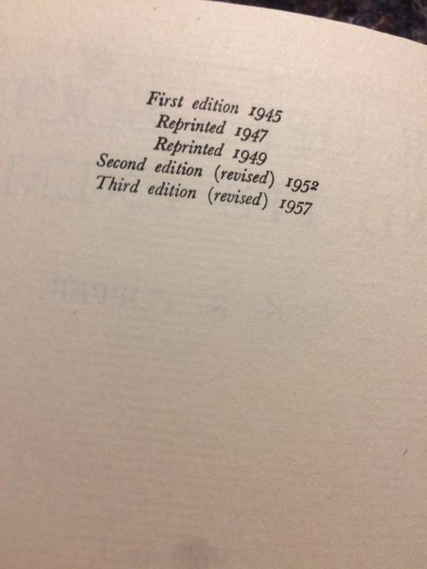 The Open Society and Its Enemies: Volumes I & II - Karl Popper (1957 2x Hardcover Set RARE)