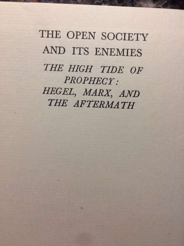The Open Society and Its Enemies: Volumes I & II - Karl Popper (1957 2x Hardcover Set RARE)