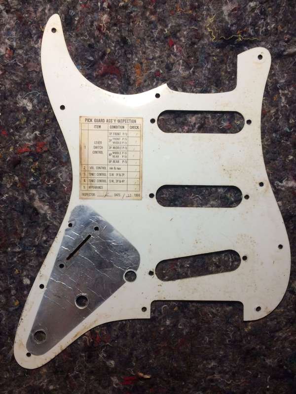 Genuine Fender Made in Mexico Stratocaster Pickguard