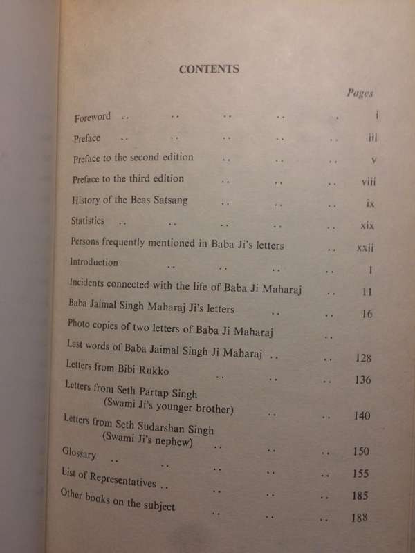 Spiritual Letters from Baba Jaimal Singh Ji Maharaj 1896 - 1903 / Radha Soami Satsang Press