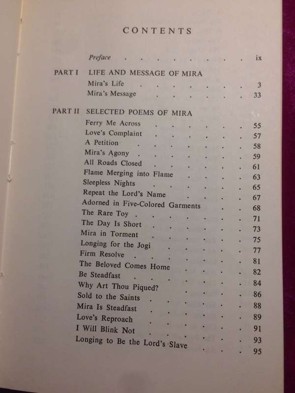 Mira: The Divine Lover - VK Sethi / Radha Soami Satsang Beas (1979 1st Edition)