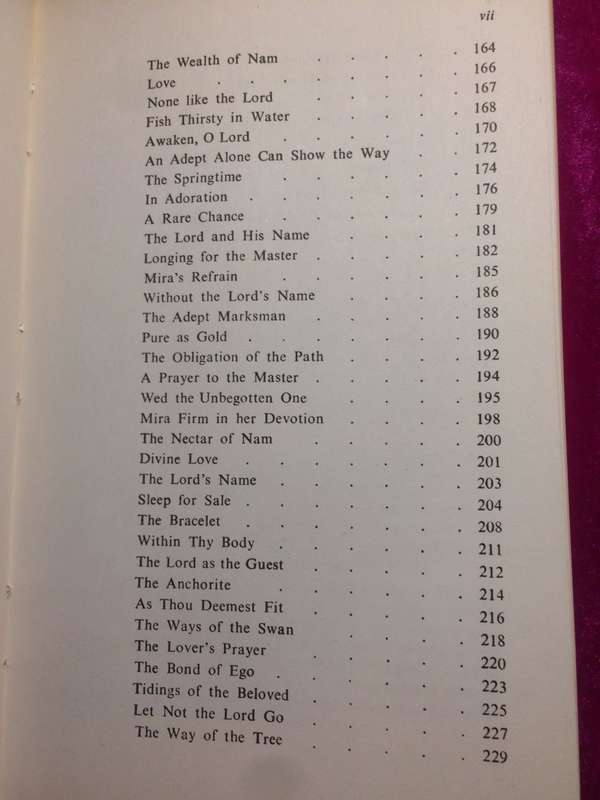 Mira: The Divine Lover - VK Sethi / Radha Soami Satsang Beas (1979 1st Edition)
