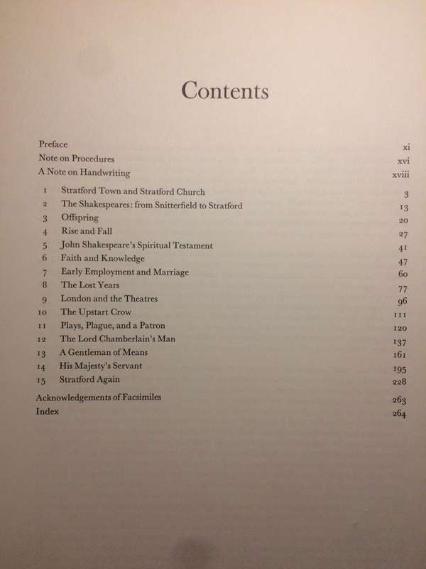 William Shakespeare: A Documentary Life - S Schoenbaum | 1975 1st Ed |Gifted to Guy Butler at Rhodes