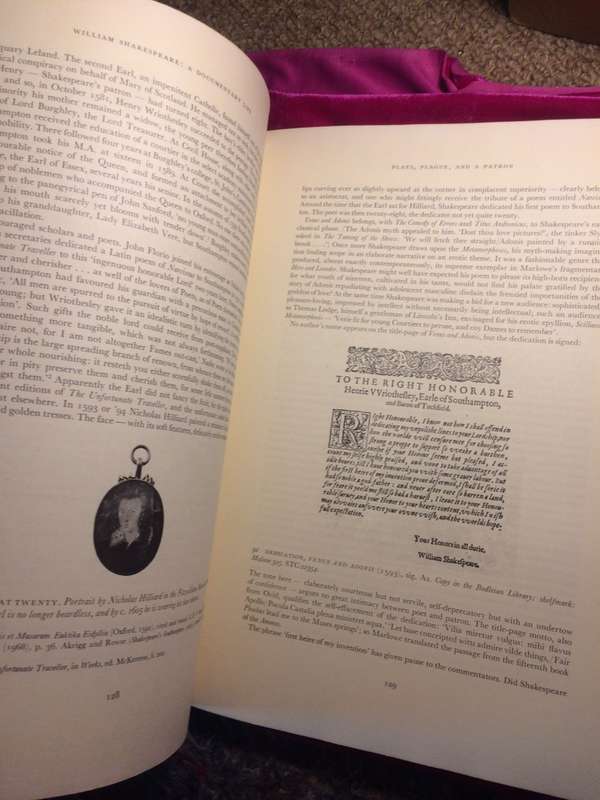 William Shakespeare: A Documentary Life - S Schoenbaum | 1975 1st Ed |Gifted to Guy Butler at Rhodes