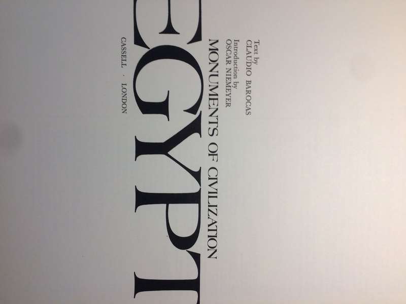 Monuments of Civilization: Egypt - Claudio Barocas (1973 1st Edition Large Format Hardcover)